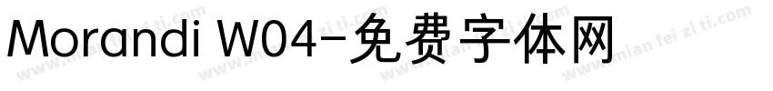 Morandi W04字体转换